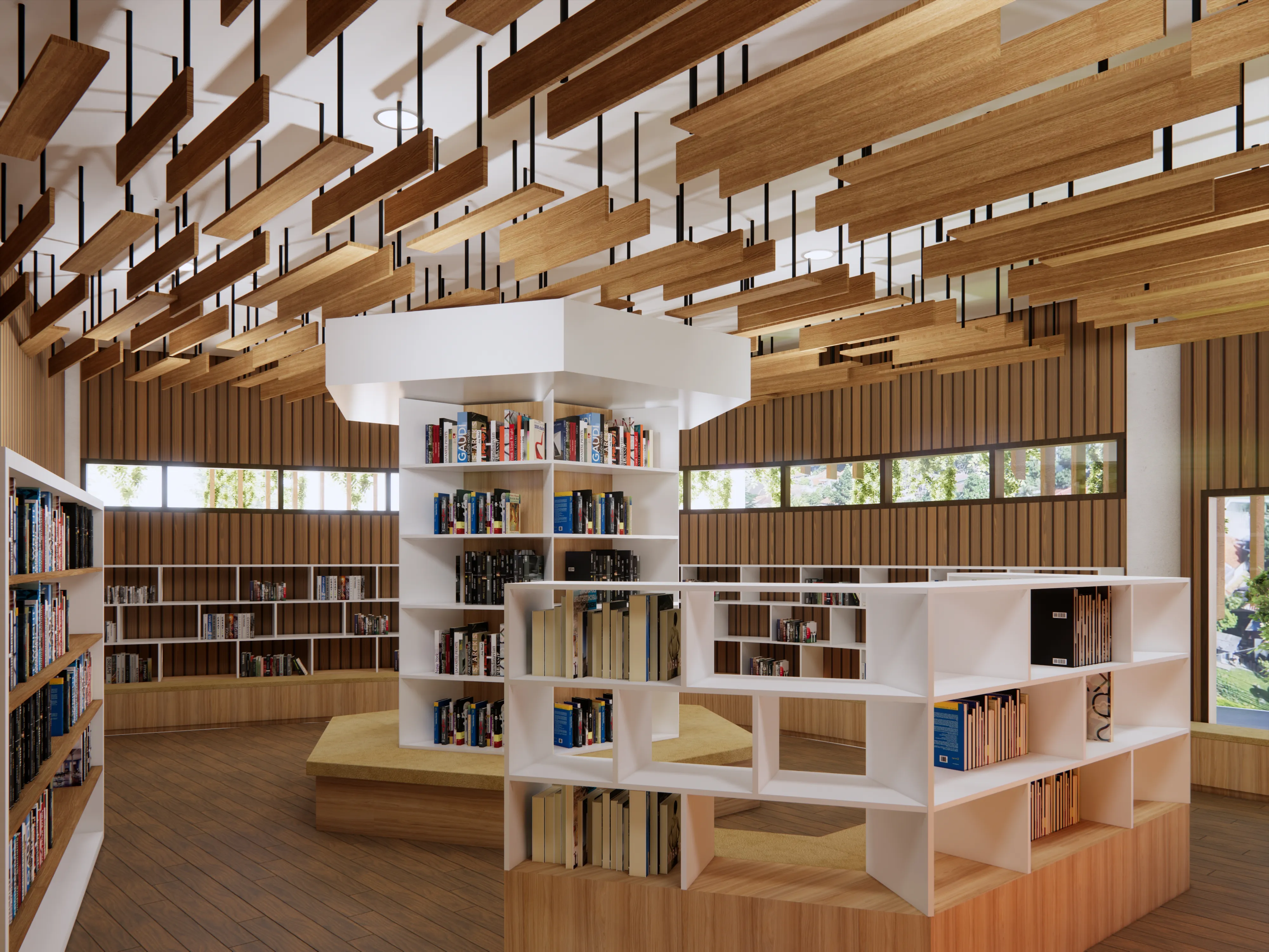 Bibliotek i BRF Eken 663