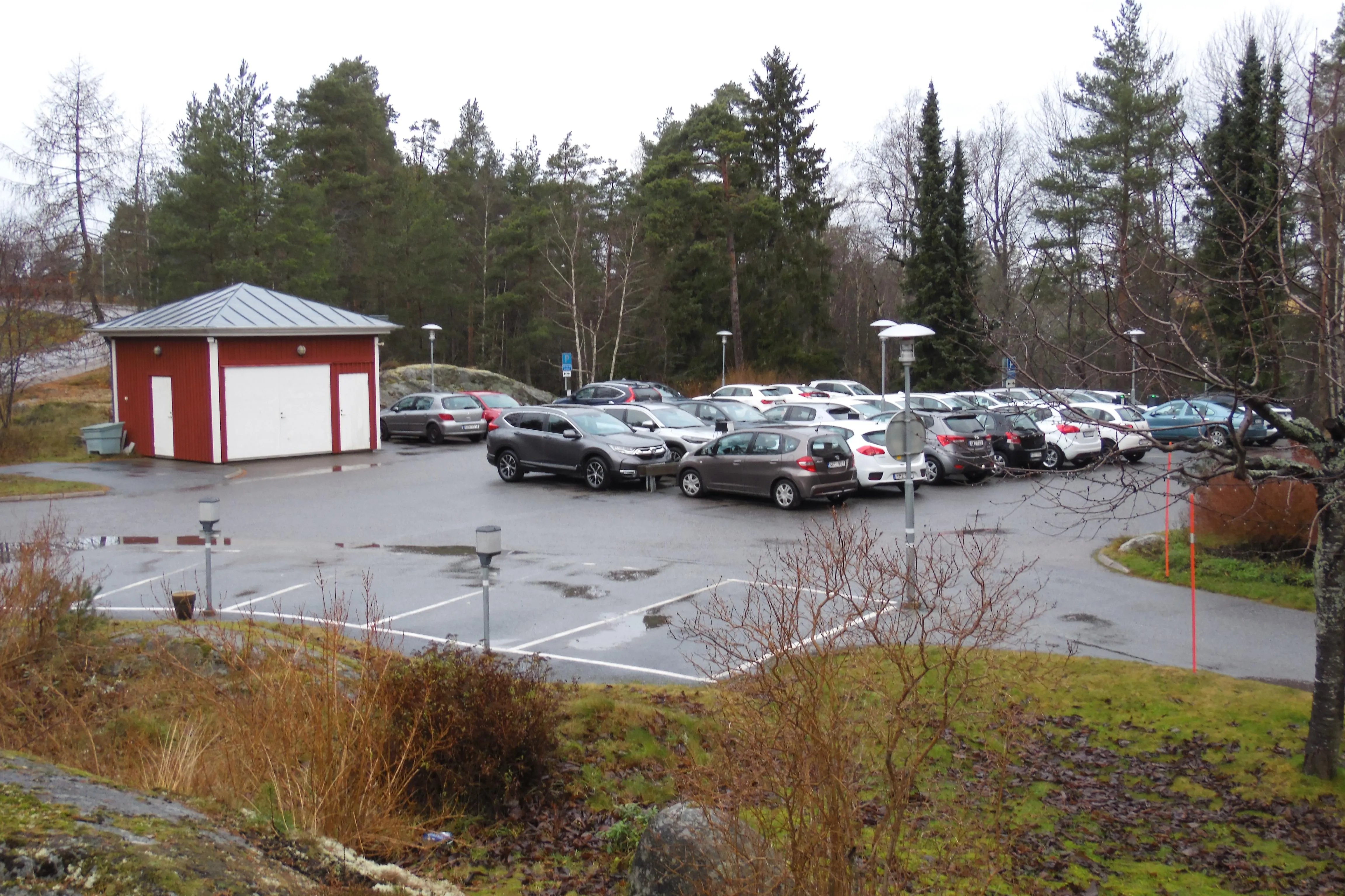 Parkeringsplats vid BRF Eken 663
